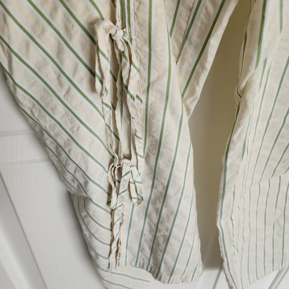 Aerie Off Duty Seersucker Side Tie Trouser PJ Pant - Picture 4 of 9